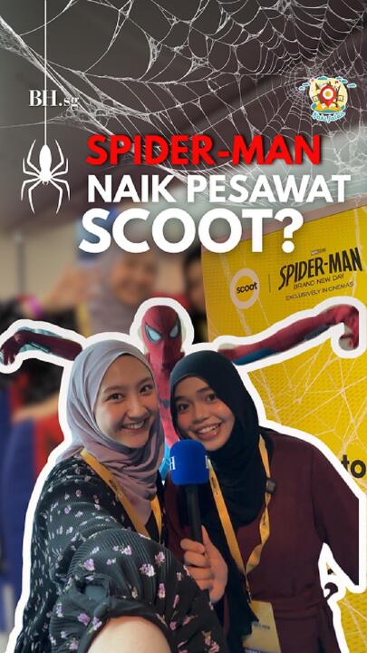 Masuk pesawat Scoot terus rasa macam masuk 'Spiderverse'! ✈️🕸️