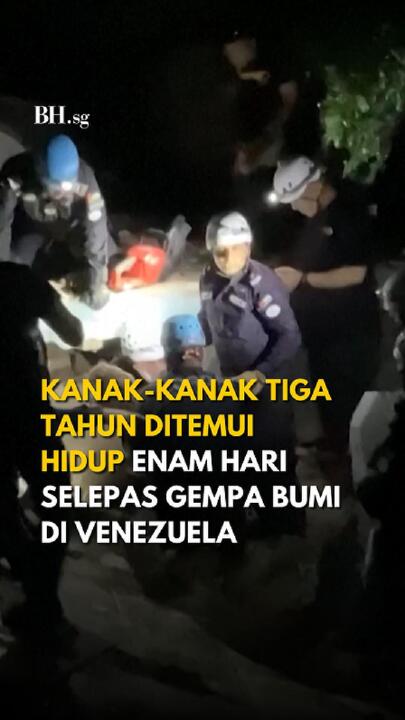 Kanak-kanak tiga tahun ditemui hidup enam hari selepas gempa bumi di Venezuela