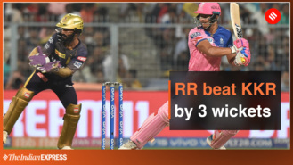 RR beat KKR by 3 wickets