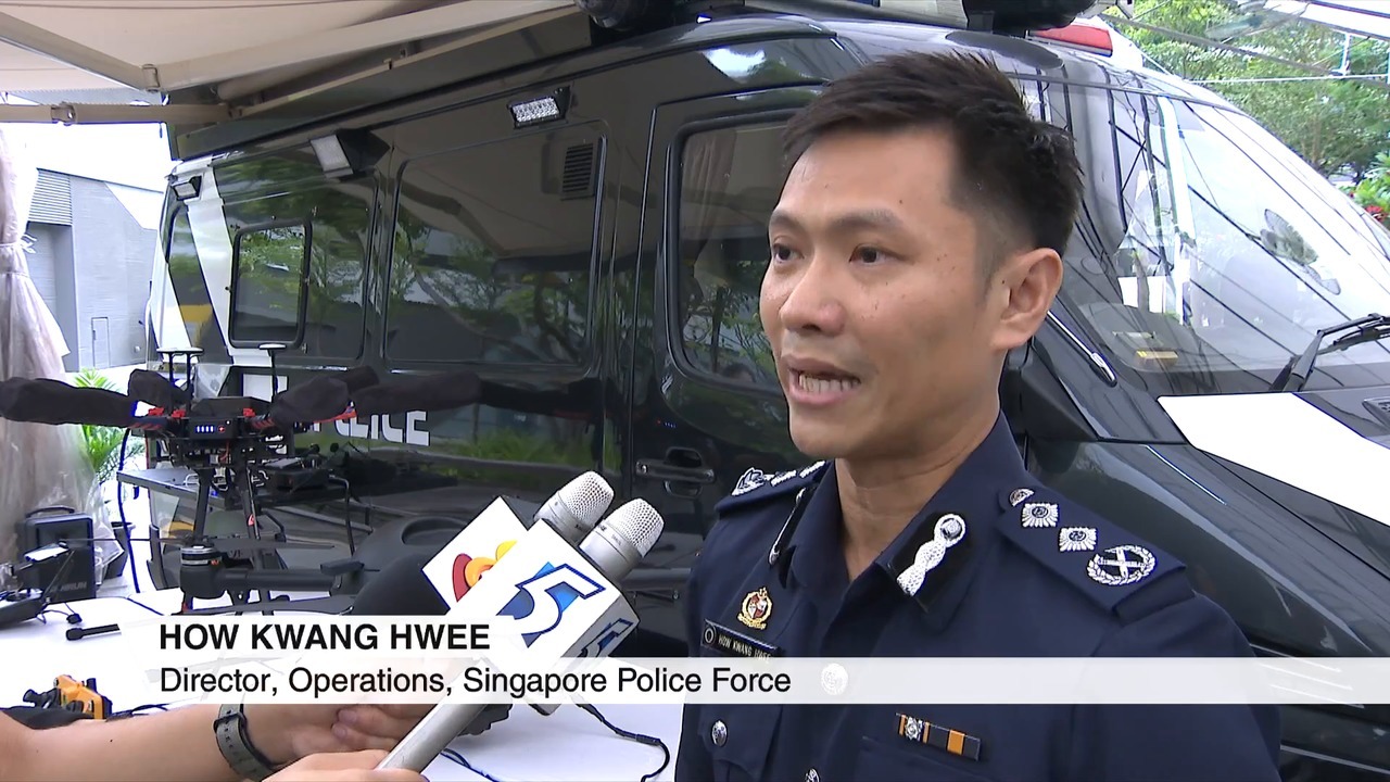 Singapore police roll out droneequipped surveillance vehicles Video